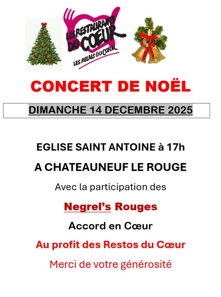Affiche concert de Noêl 2025